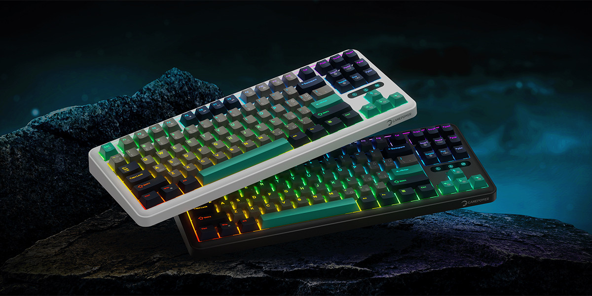 GamePower Zoom RGB Kablolu Mekanik Beyaz Gaming Klavye