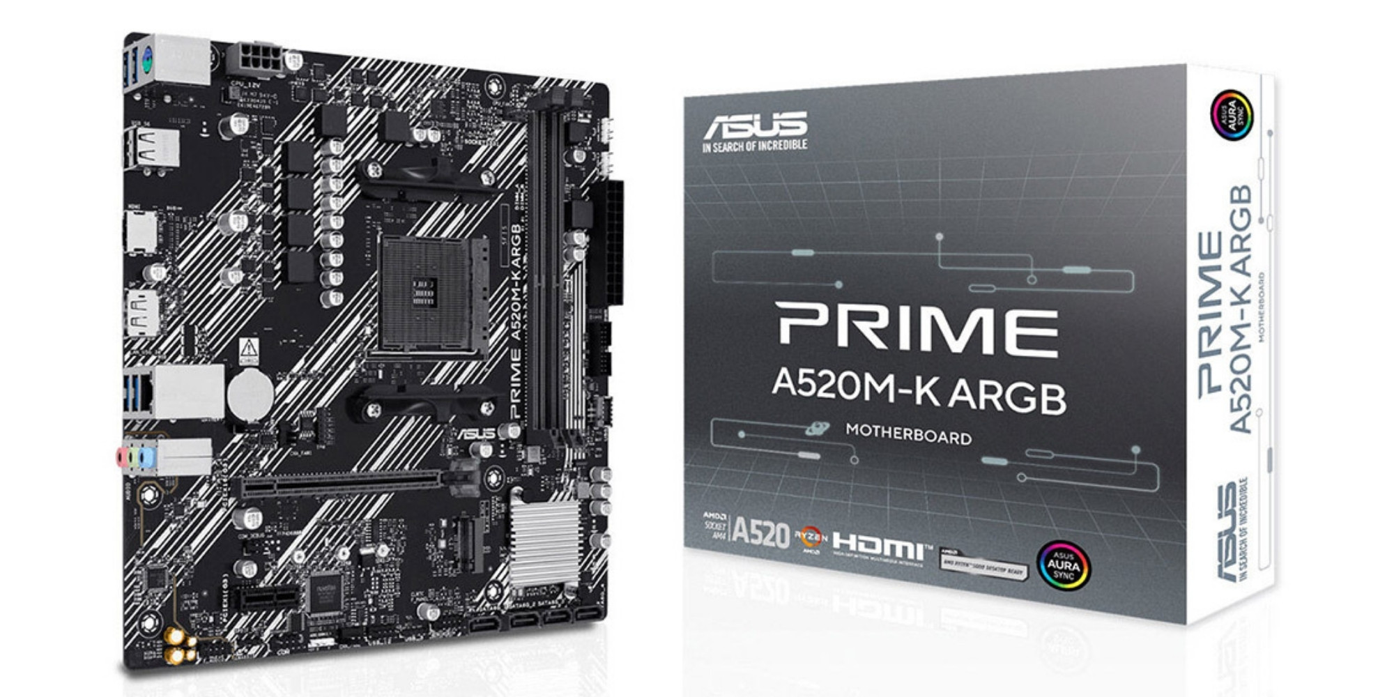 ASUS Prime A520M-K ARGB AM4 DDR4 5100MHz mATX Gaming Anakart