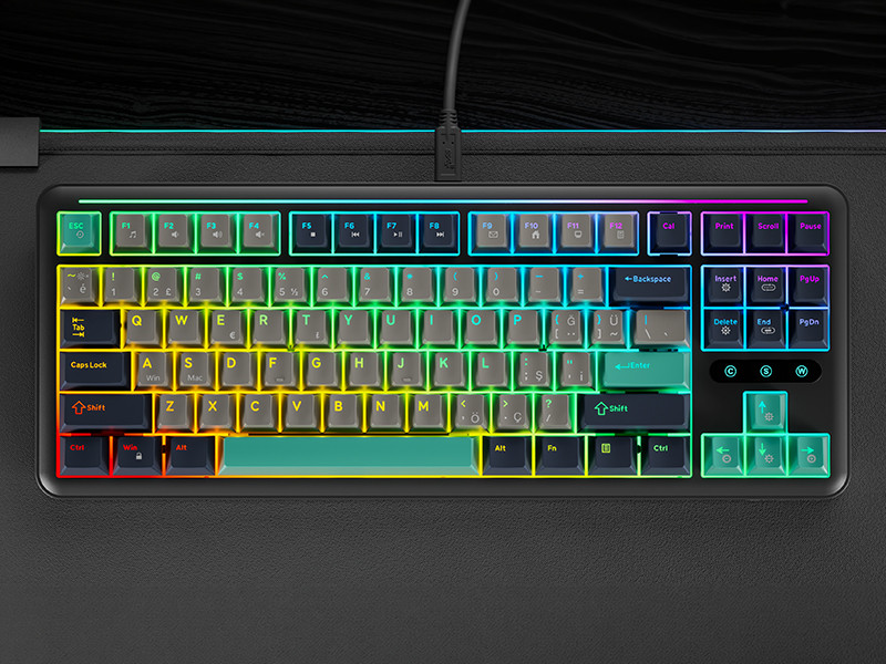 GamePower Zoom RGB Kablolu Mekanik Siyah Gaming Klavye