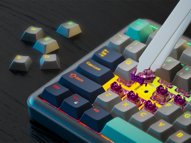 GamePower Zoom RGB Kablolu Mekanik Siyah Gaming Klavye