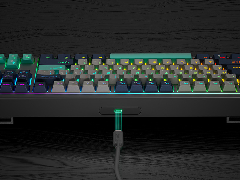 GamePower Zoom RGB Kablolu Mekanik Siyah Gaming Klavye