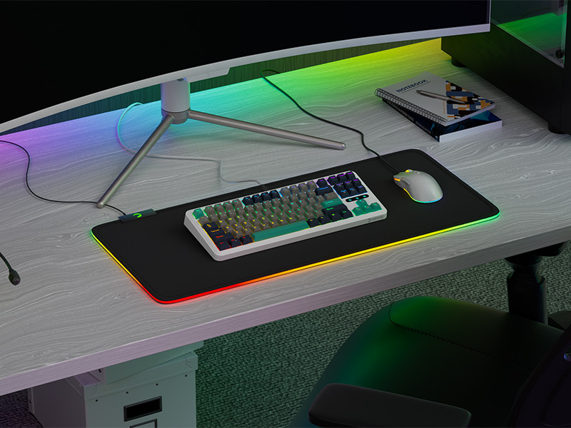GamePower Zoom RGB Kablolu Mekanik Beyaz Gaming Klavye
