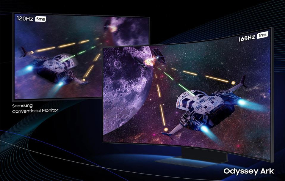 Samsung Odyssey Ark LS55CG97WNUXUF 55″ 1ms 165Hz 4K Curved Pivot Oyuncu Monitörü