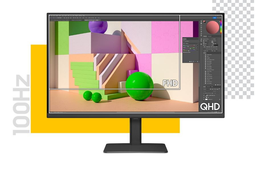 Samsung ViewFinity LS32D600UAUXUF S6 31.5″ 2K 5ms 100Hz Pivot IPS Monitör