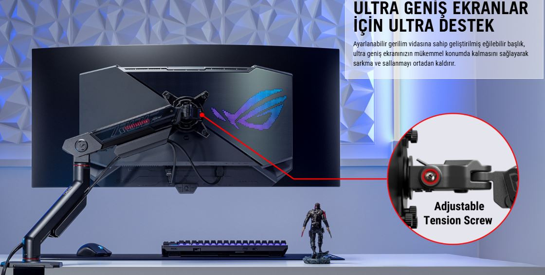 ASUS ROG Ergo AAS01R 49″ Monitör Askı Aparatı