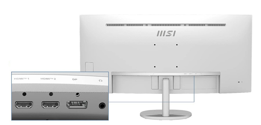 MSI PRO MP341CQW E12 34″ 120Hz 4ms HDMI DP FreeSync Premium HDR Ready UWQHD VA Curved 1500R Beyaz Monitör