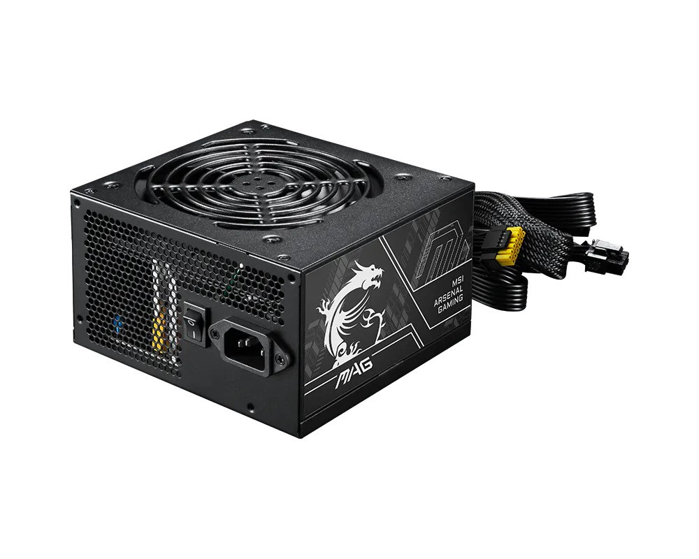 MSI MAG A650BN PCIE5 II 650W 80+ Bronze 120mm Fan Power Supply