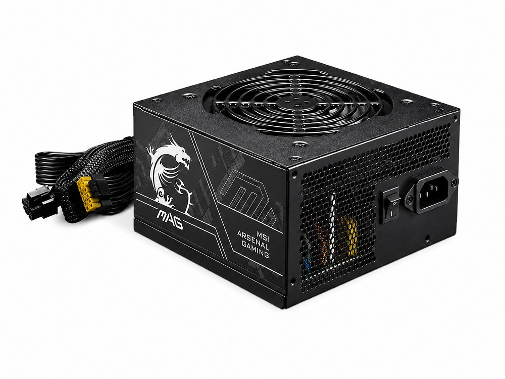 MSI MAG A650BN PCIE5 II 650W 80+ Bronze 120mm Fan Power Supply