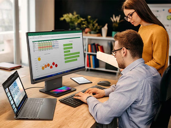 LENOVO THINKCENTRE NEO 50A 24 12SC004XTR CORE 5 210H 16GB 512GB SSD 23.8″ MULTI TOUCH FREEDOS ALL IN ONE PC