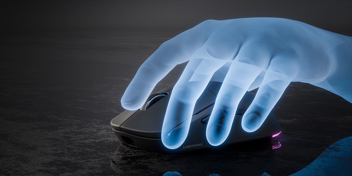 GamePower Kodex 24.000DPI Triple Mode (Kablolu/Bluetooth/2.4G) Siyah Gaming Mouse