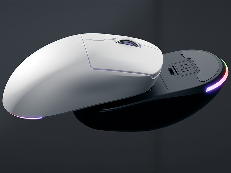 GamePower Kodex 24.000DPI Triple Mode (Kablolu/Bluetooth/2.4G) Beyaz Gaming Mouse