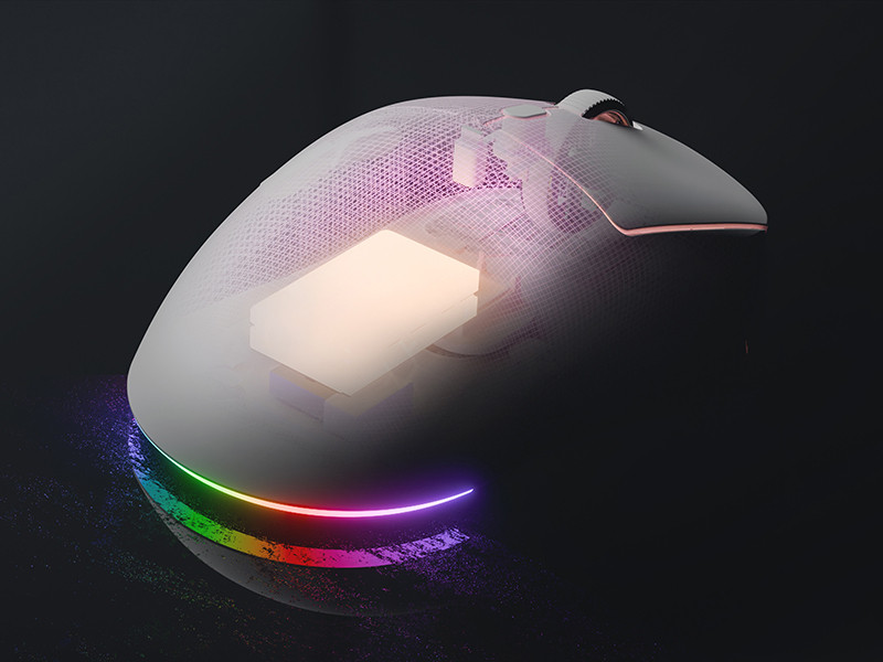 GamePower Kodex 24.000DPI Triple Mode (Kablolu/Bluetooth/2.4G) Beyaz Gaming Mouse
