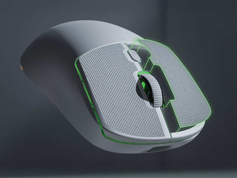 GamePower Kodex 24.000DPI Triple Mode (Kablolu/Bluetooth/2.4G) Beyaz Gaming Mouse
