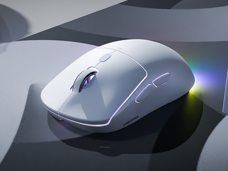 GamePower Kodex 24.000DPI Triple Mode (Kablolu/Bluetooth/2.4G) Beyaz Gaming Mouse