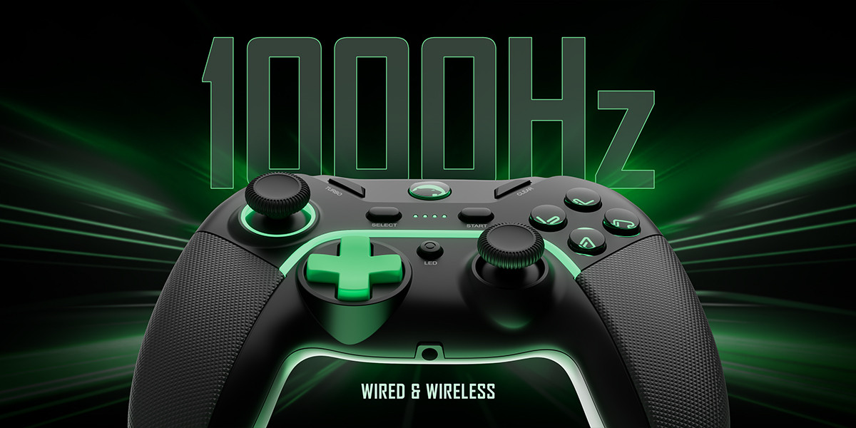 GamePower Vitrus Hall Effect Joystickli Kablosuz Siyah Gamepad (2.4G/Bluetooth) (PC Uyumlu)