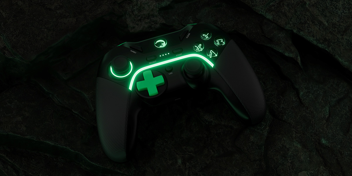GamePower Vitrus Hall Effect Joystickli Kablosuz Siyah Gamepad (2.4G/Bluetooth) (PC Uyumlu)