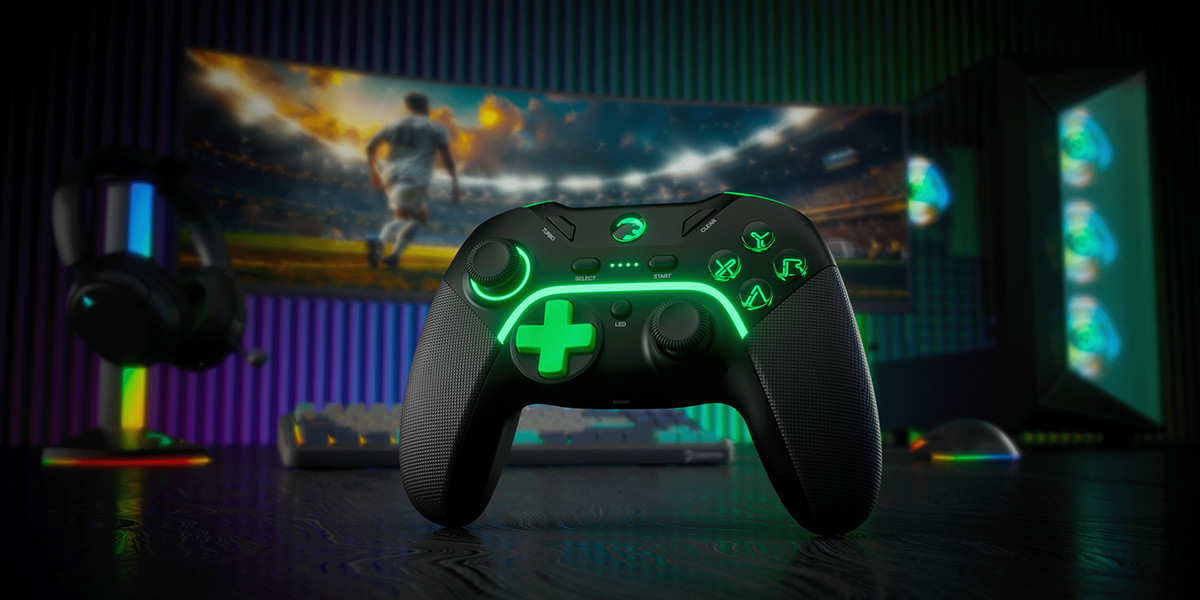 GamePower Vitrus Hall Effect Joystickli Kablosuz Siyah Gamepad (2.4G/Bluetooth) (PC Uyumlu)