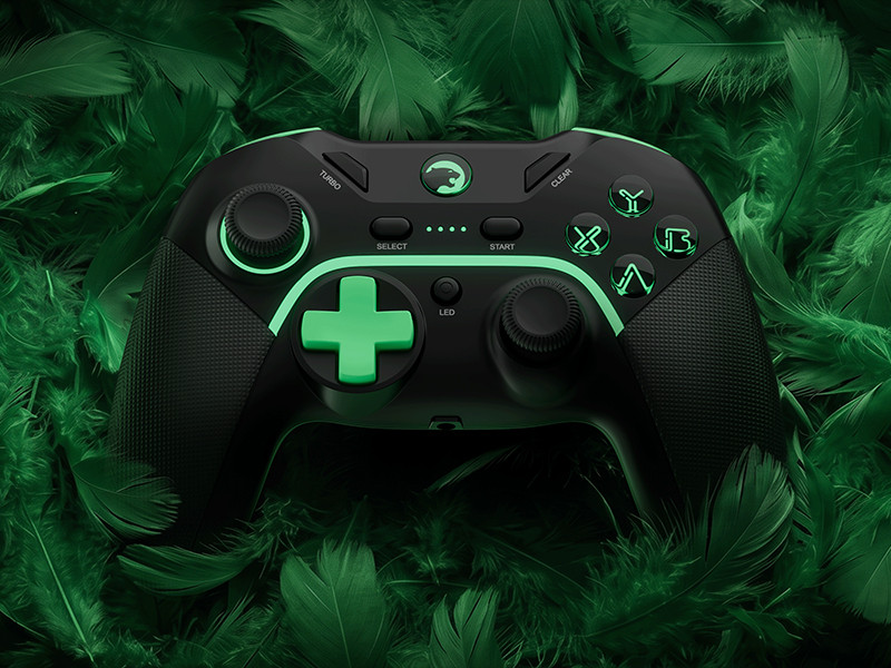 GamePower Vitrus Hall Effect Joystickli Kablosuz Siyah Gamepad (2.4G/Bluetooth) (PC Uyumlu)