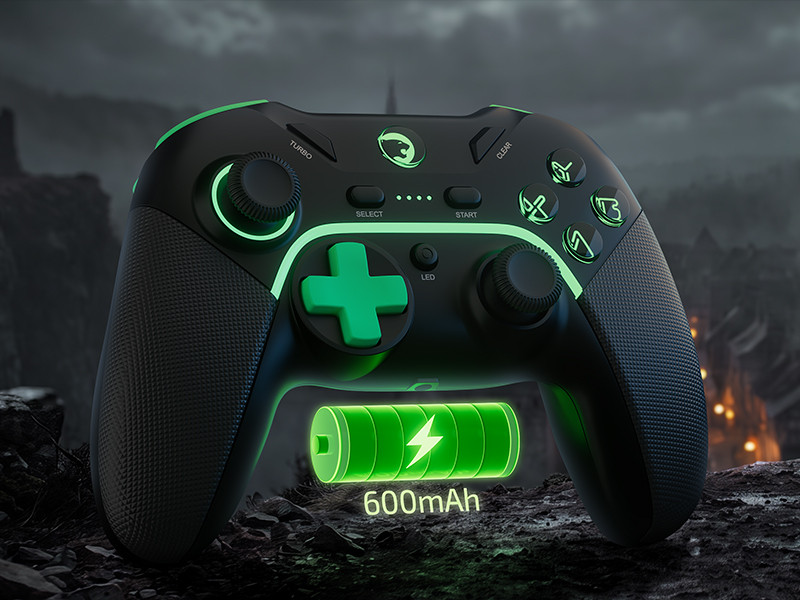 GamePower Vitrus Hall Effect Joystickli Kablosuz Siyah Gamepad (2.4G/Bluetooth) (PC Uyumlu)