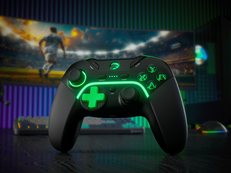 GamePower Vitrus Hall Effect Joystickli Kablosuz Siyah Gamepad (2.4G/Bluetooth) (PC Uyumlu)