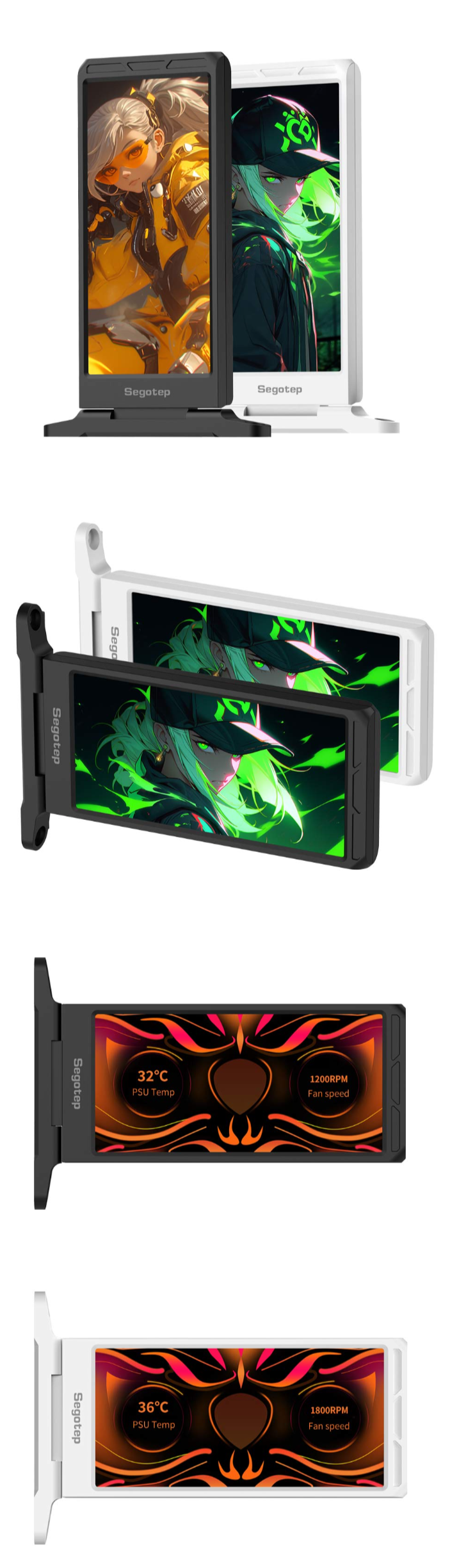 SEGOTEP HiPHANT 6″ IPS 60HZ Universal LCD Ekran Siyah