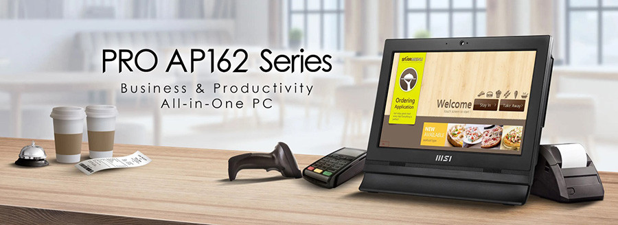 MSI PRO AP162T ADL-054EU Intel N100 4GB 128GB SSD 15.6″ W11Pro All in One PC