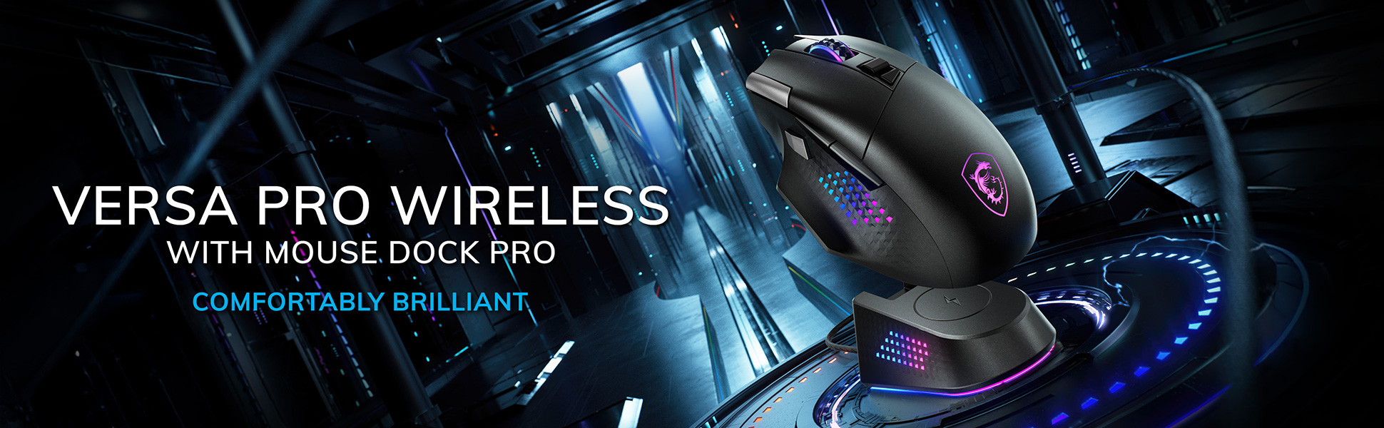 MSI Versa Pro Wireless + Mouse Dock Pro Gaming (Oyuncu) Mouse