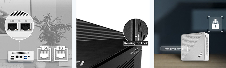 MSI CUBI 5 1M-495EU Core 7 150U 16GB DDR5 1TB SSD W11PRO Siyah Mini TD PC