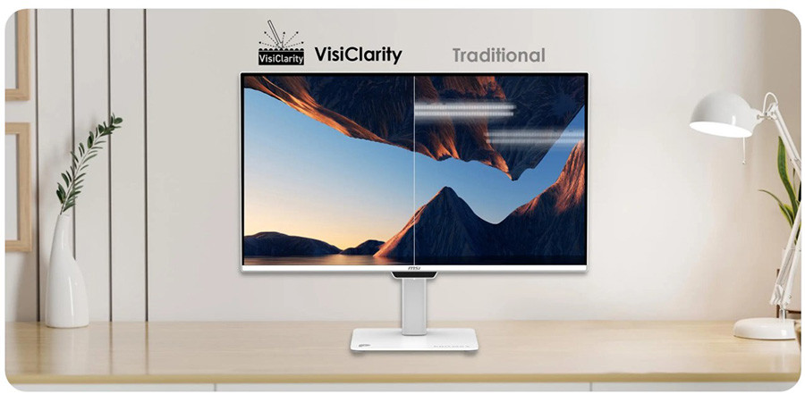 MSI PRO MP271UPXW E12 26.5″ 120Hz 0.03ms UHD 4K QD-OLED Flat FreeSync Premium Pro Pivot Beyaz Monitör