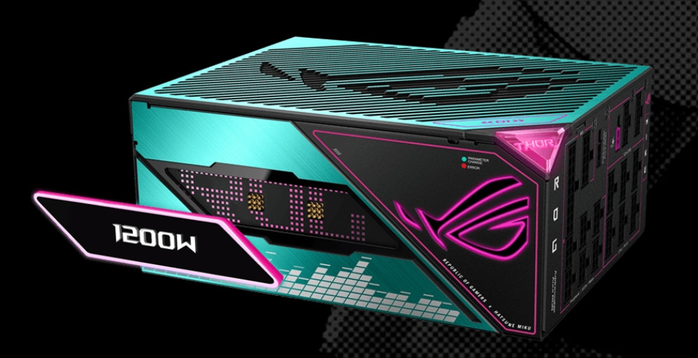 ASUS ROG-THOR-1200P3-MIKU 1200W 80+ Platinum 135mm Full Modüler Gaming Güç Kaynağı