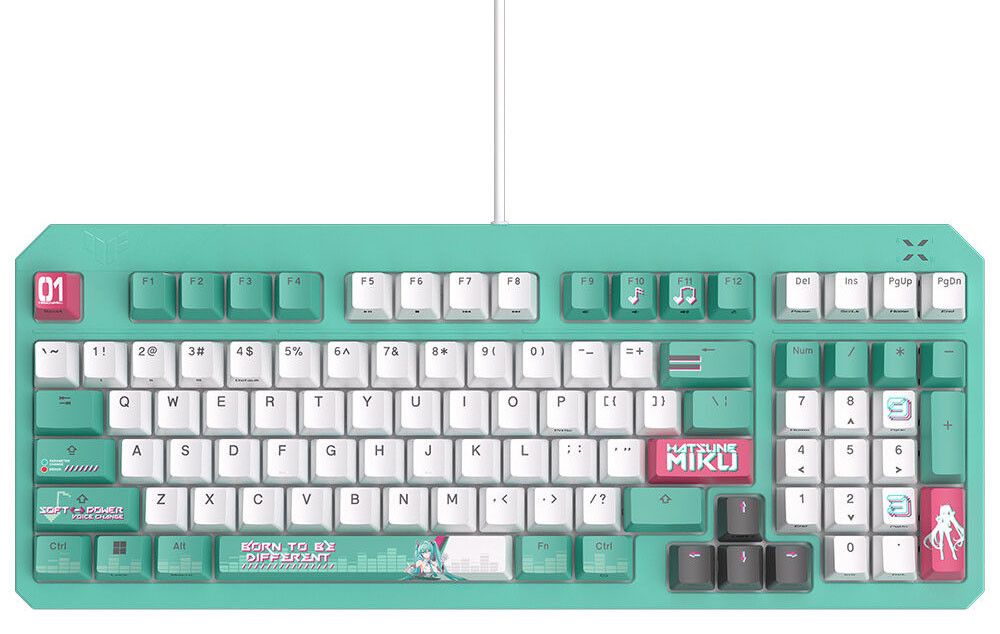 ASUS TUF Gaming K3 Gen II Hatsune Miku Edition Optik Mekanik Red RGB Switch Kablolu Gaming Klavye