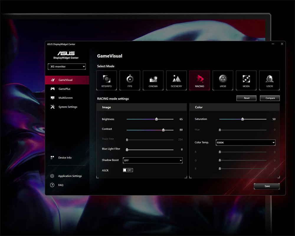 ASUS ROG Strix XG27ACMS 27″ 320Hz(OC) 0.3Ms HDMI DP G-Sync HDR400 WQHD Fast IPS Gaming Monitör