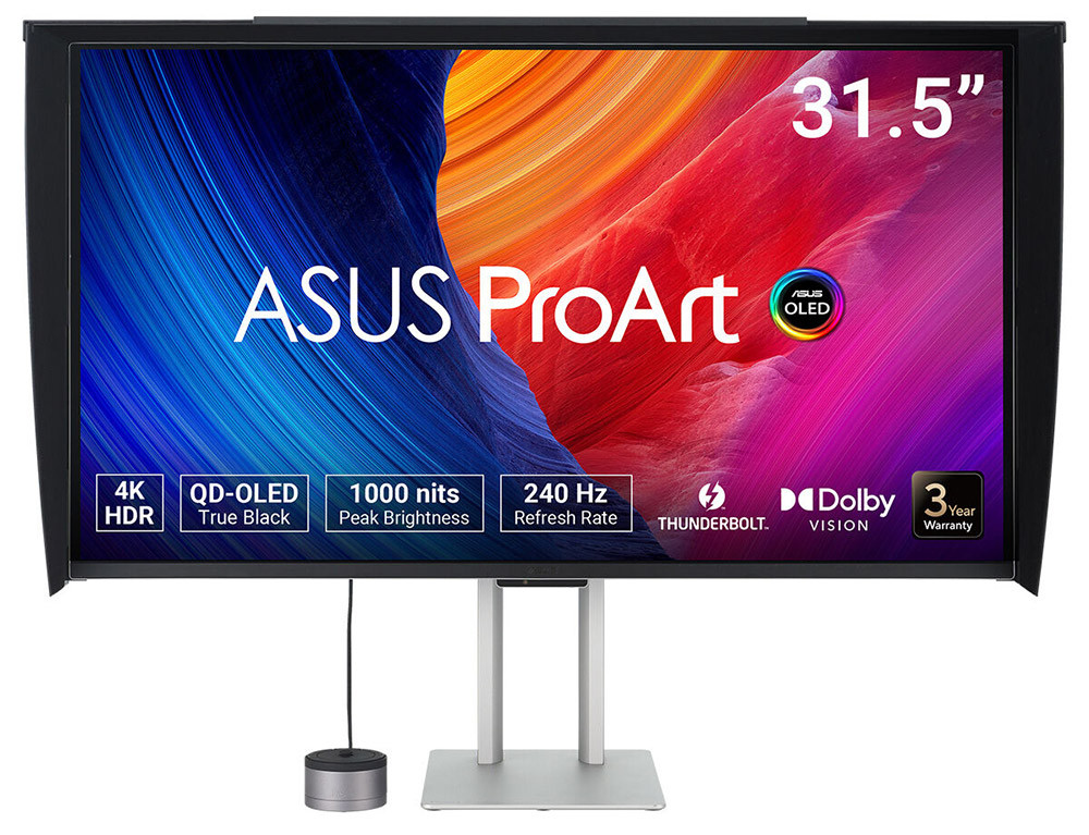 ASUS ProArt PA32UCDMR-K 32″ 240Hz 0.1ms AdaptiveSync HDR10 UHD QD-OLED Pivot Monitör