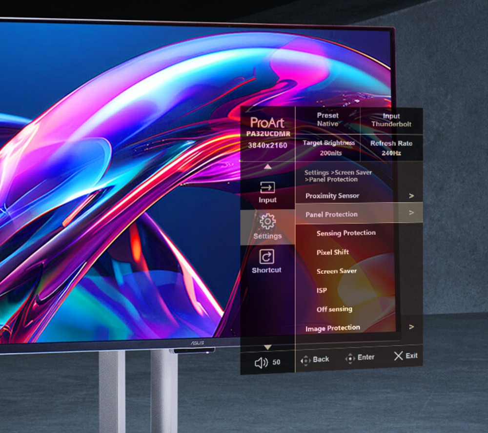 ASUS ProArt PA32UCDMR-K 32″ 240Hz 0.1ms AdaptiveSync HDR10 UHD QD-OLED Pivot Monitör