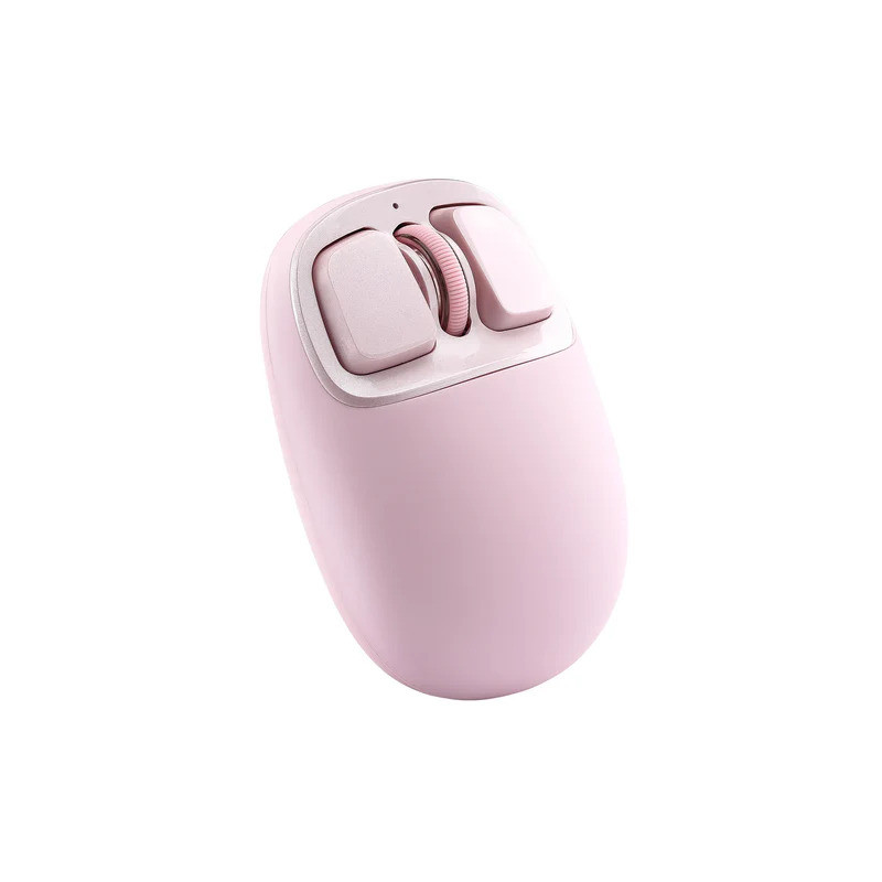 YUNZII C1 Silikon Pembe Kablosuz Mouse