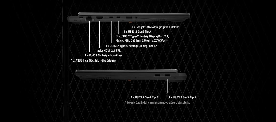 ASUS TUF Gaming A16 FA608UMI-TU166 Ryzen 7 260 16GB DDR5 512GB SSD RTX5060 8GB 16.0″ WUXGA 144Hz IPS FreeDOS Gaming Laptop