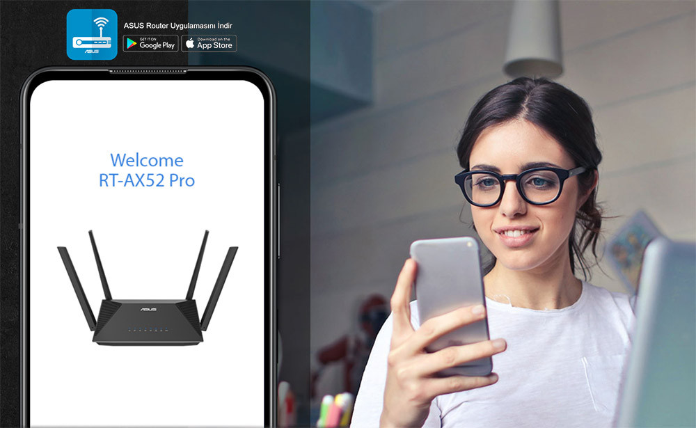 Asus RT-AX52 Pro Dual-Bant Wi-Fi 6 Router