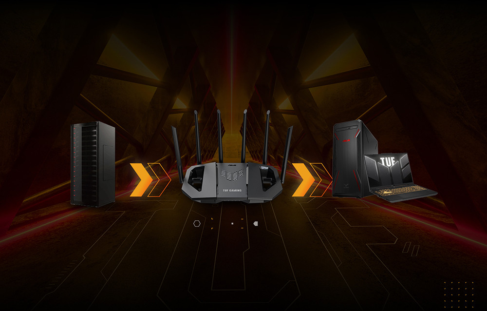 ASUS TUF Gaming BE6500 (TUF-BE6500) WiFi7 Çift Bantlı Router