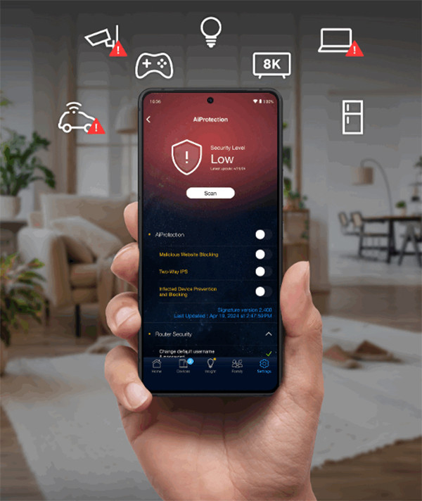 ASUS TUF Gaming BE6500 (TUF-BE6500) WiFi7 Çift Bantlı Router