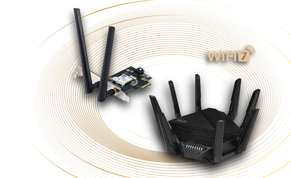 ASUS PCE-BE6500 WiFi7 PCI-E Bluetooth Kablosuz Adaptör 