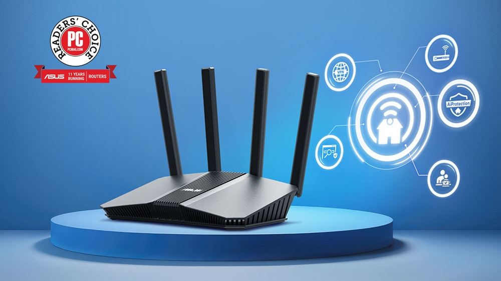 ASUS RT-BE55 Çift Bantlı WiFi 7  Akıllı AiMesh Genişletilebilir Router