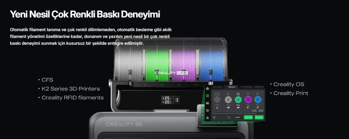 Creality K2 Combo 3D Yazıcı