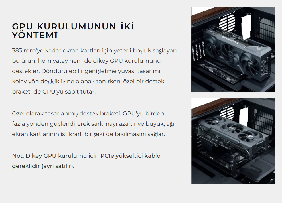 Lian Li DK07X-WD Ahşap Oyuncu Masası
