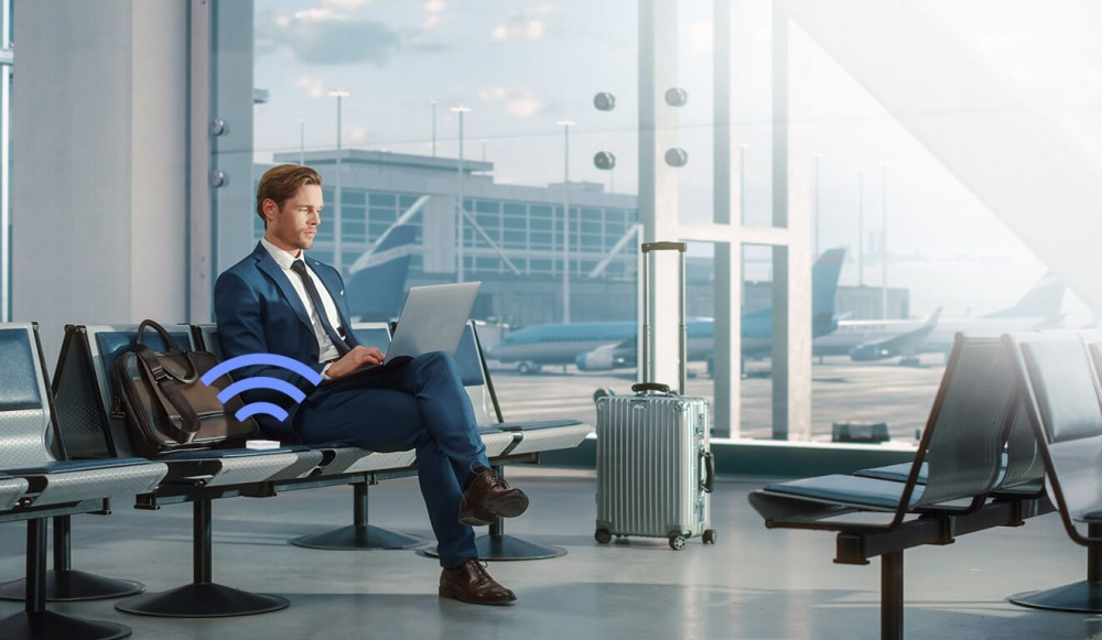 ASUS RT-AX50 GO AX1500 WiFi6 Dual-Band Mini Travel Router