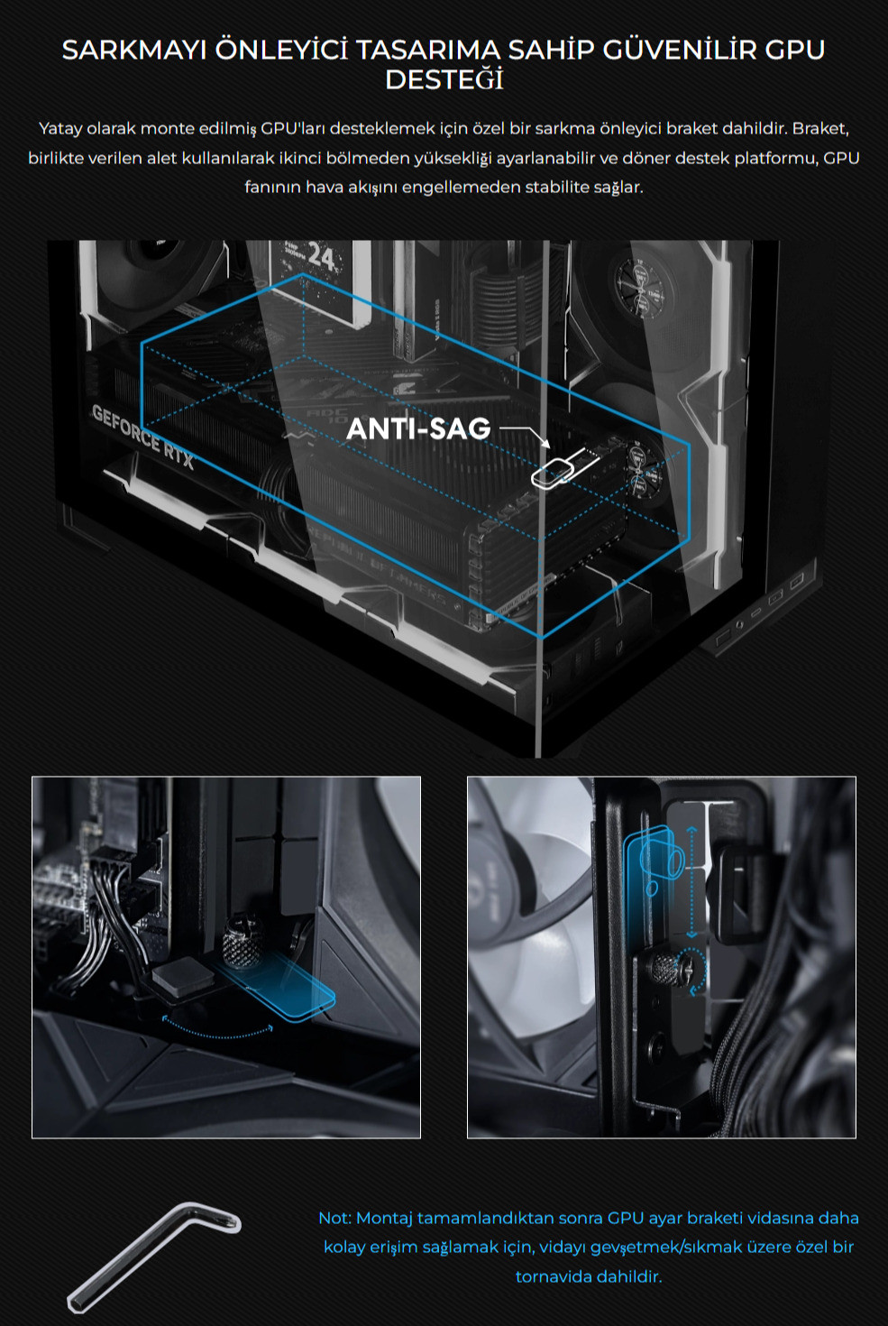 Lian Li O11 Vision M Siyah Mid Tower mATX Kasa