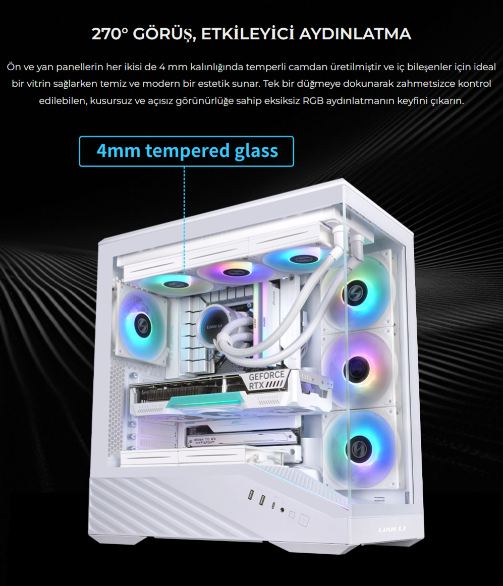 Lian Li VECTOR V100R Siyah E-ATX Kasa