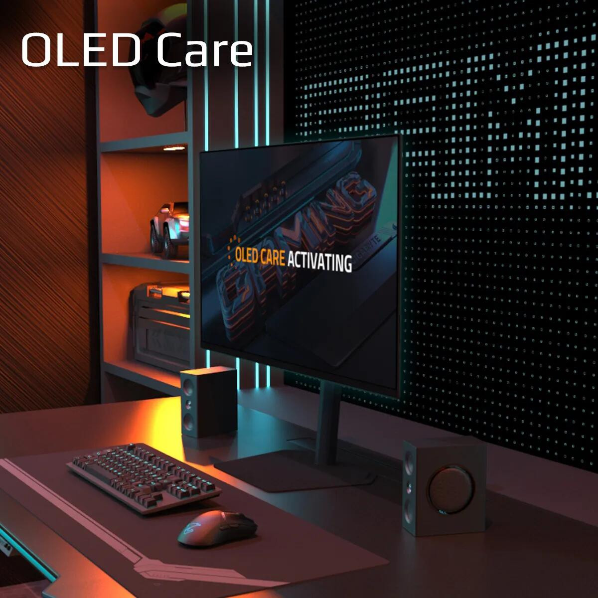 GIGABYTE GO27Q24A 27″ 240Hz 0.03ms 2K Adaptive-Sync HDR10 QHD QD-OLED Pivot Gaming (Oyuncu) Monitör