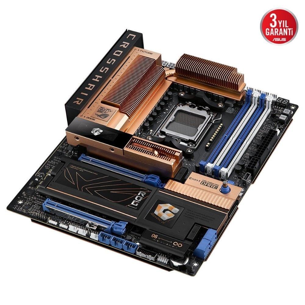 ASUS ROG CROSSHAIR 2006 AMD X870E AM5 DDR5 9600+(OC) MHz WiFi7 Gaming Anakart