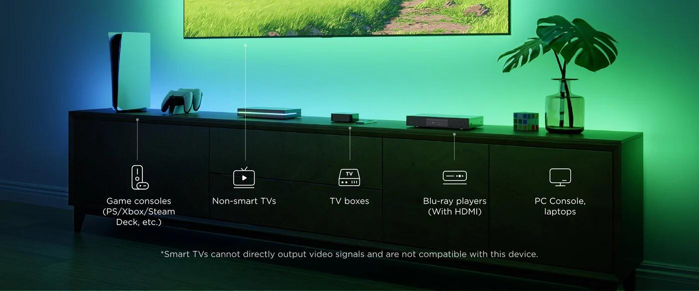 Govee AI Sync Box 2 75-85 Inc TV Arkası Şerit Led