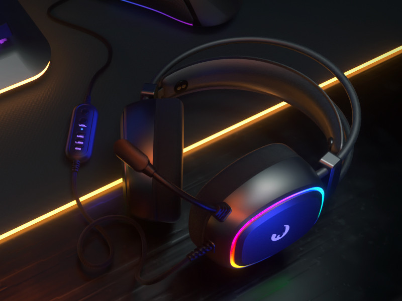 GamePower Raijin Rainbow 7.1 Surround Gaming Kulaklık 